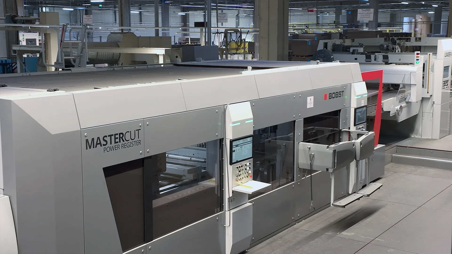 BOBST MASTERCUT Power Register die-cutter, part of the MASTERCUTLINE at THIMM in Sibiu
